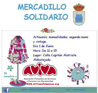 Imagen corporativa del Mercadillo Solidario de Aldeatejada.